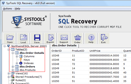 Corrupted SQL Server Database Recovery Screenshot 1