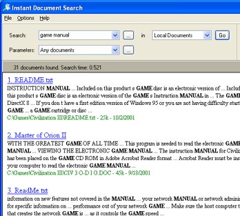 Instant Document Search Screenshot 1