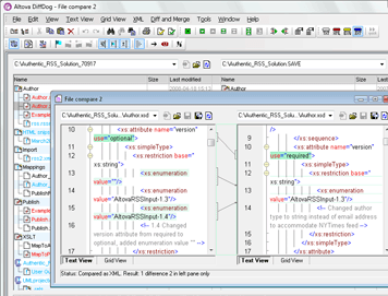 Altova DiffDog Enterprise Edition Screenshot 1