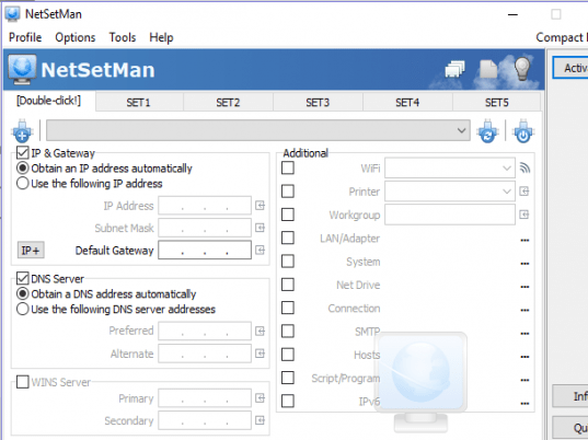 NetSetMan Screenshot 1