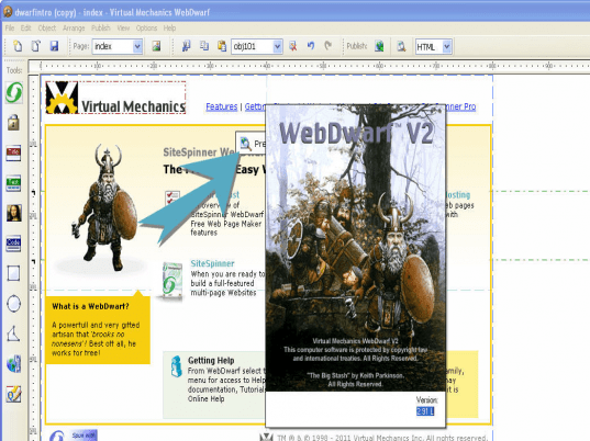 IMS Web Dwarf Screenshot 1