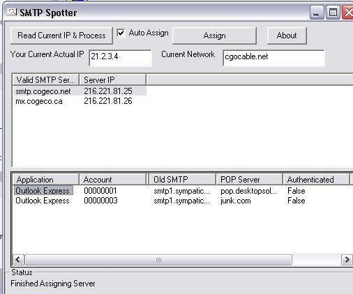 SMTP Spotter Screenshot 1