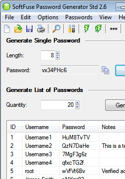 SF Password Generator Personal Screenshot 1
