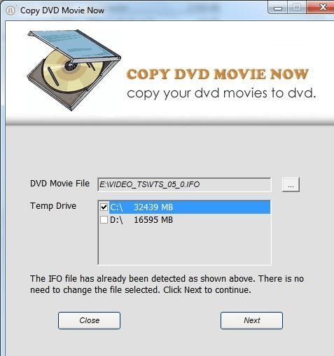 Copy DVD Movie Now Screenshot 1