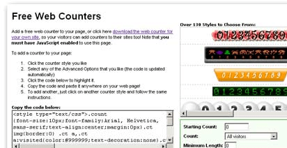 Ultimate Web Counter Screenshot 1