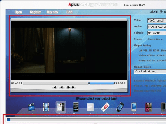 Aplus DVD Ripper Screenshot 1