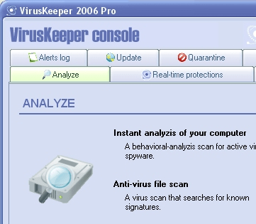 VirusKeeper 2006 Pro Screenshot 1
