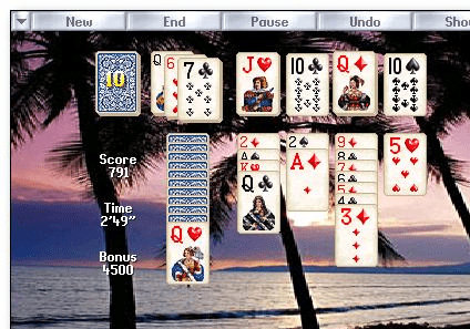 Solitaire City for Palm OS Screenshot 1
