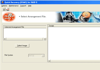 Quick Recovery for RAID 0 - A Data Recovery Software Screenshot 1