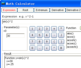 Math Calculator Screenshot 1
