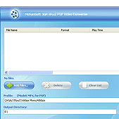 McFunSoft iPod/PSP/3GP Video Converter Screenshot 1