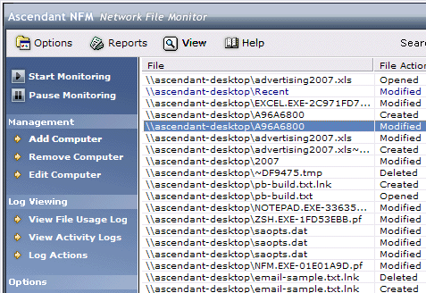 Ascendant NFM - Network File Monitor Screenshot 1