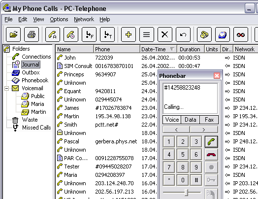PC-Telephone Screenshot 1