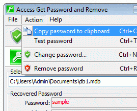 Access Get Password and Remove Screenshot 1