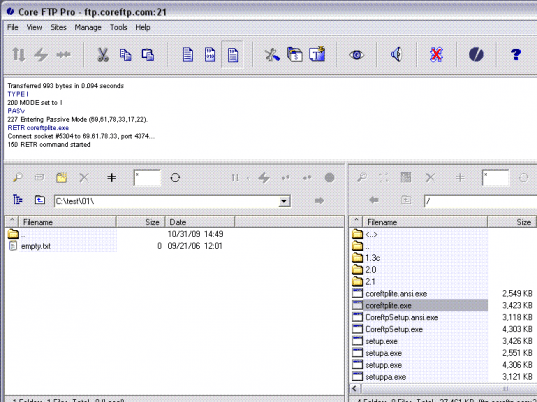 Core FTP Pro Screenshot 1