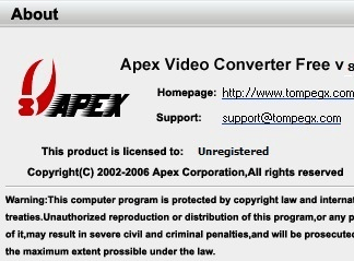 Apex Video Converter Free Screenshot 1