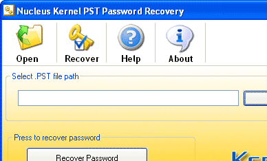 Kernel Outlook Password Recovery Software Screenshot 1