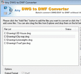 DWG to DWF Converter 2009.9 Screenshot 1