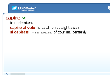 Italian-English + English-Italian Collins Dictionary by LANGMaster.com Screenshot 1