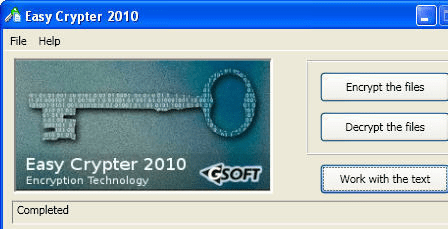 Easy Crypter 2010 Screenshot 1