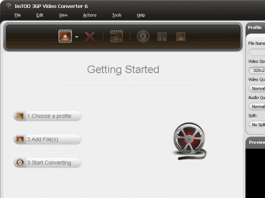 ImTOO 3GP Video Converter 6 Screenshot 1