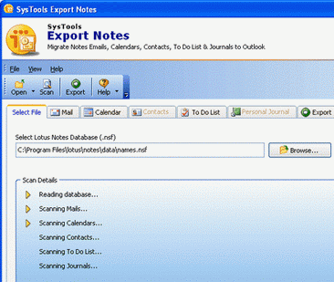 Convert Notes Contacts to Outlook Screenshot 1