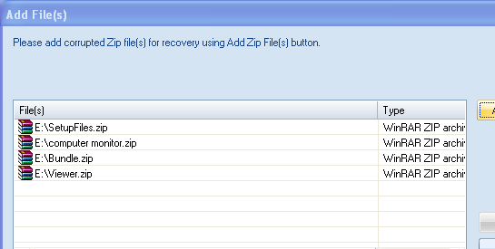 Repair ZIP File Screenshot 1