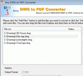 DWG to PDF Converter 2011.5 Screenshot 1