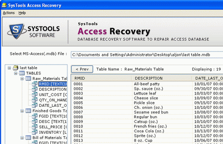 Open Microsoft Access File Screenshot 1