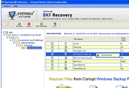 Windows XP System Restore Tool Screenshot 1