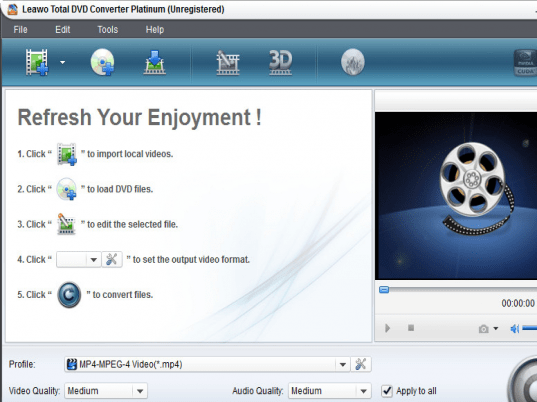 Leawo Total DVD Converter Platinum Screenshot 1