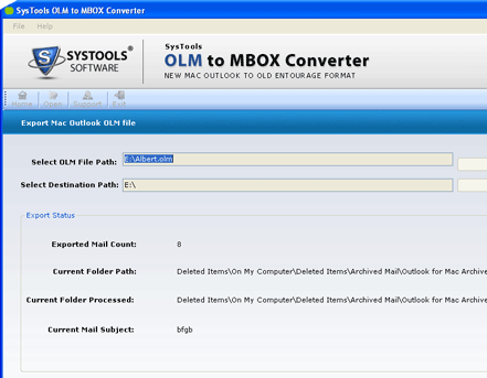 OLM to MBOX Converter for Mac Free Screenshot 1