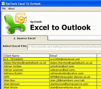 Excel Data Recovery Tool Screenshot 1