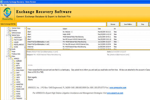 EDB Database viewer Screenshot 1