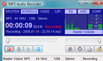 Pistonsoft MP3 Audio Recorder Free Screenshot 1