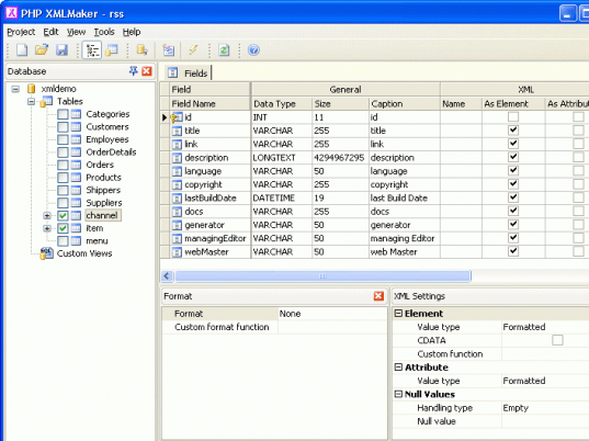 PHP XMLMaker Screenshot 1
