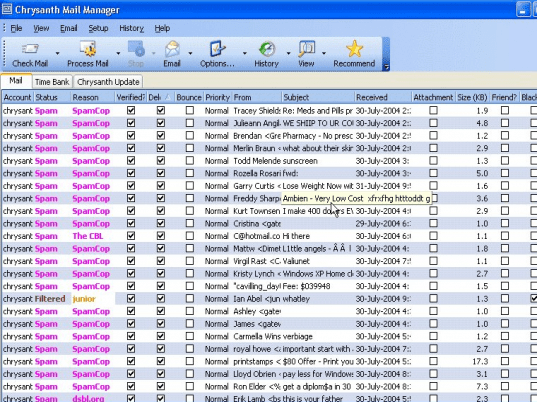Chrysanth Mail Manager Screenshot 1