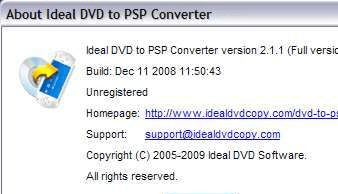 Ideal DVD to PSP Converter Screenshot 1