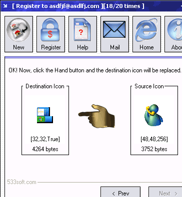 533soft Icon Changer Screenshot 1