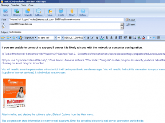 Vista NetMail Screenshot 1