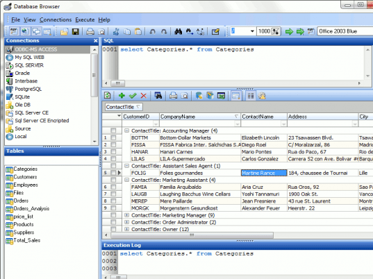 Database Browser Screenshot 1