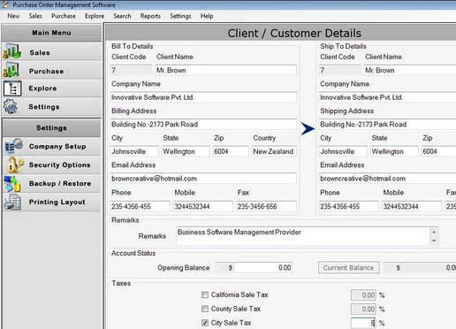 Purchase Order Requisition Screenshot 1