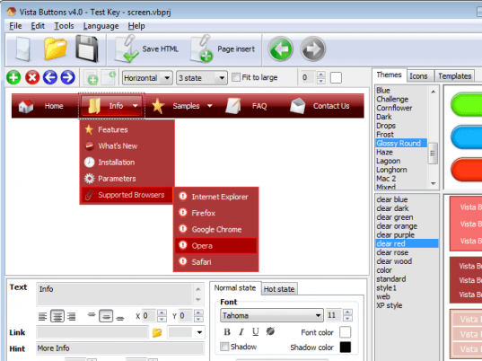 Dreamweaver Menu Extension Screenshot 1