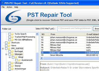Perfect Data Solutions PST Repair Screenshot 1
