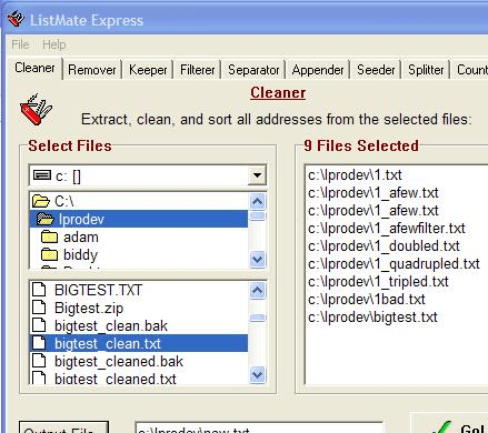 LM Expr - Email List Management Software Screenshot 1