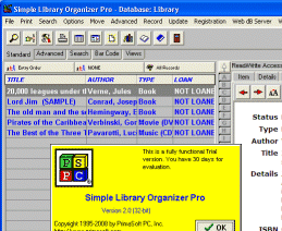 Simple Library Organizer Pro Screenshot 1