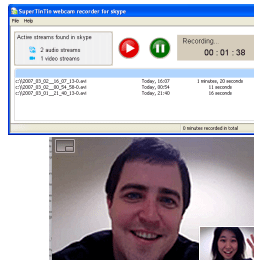 Supertintin Skype Video Call Recorder Screenshot 1