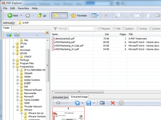 A-PDF Explorer Screenshot 1