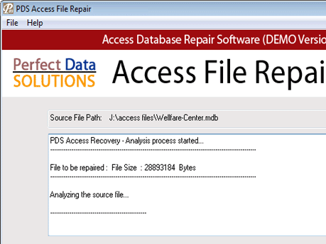 Repair Access Database Software Screenshot 1