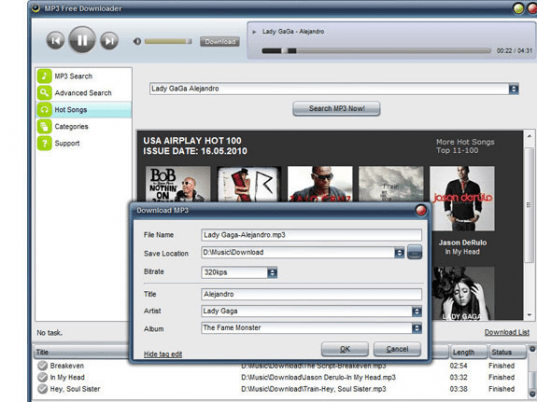 MP3 Free Downloader Screenshot 1